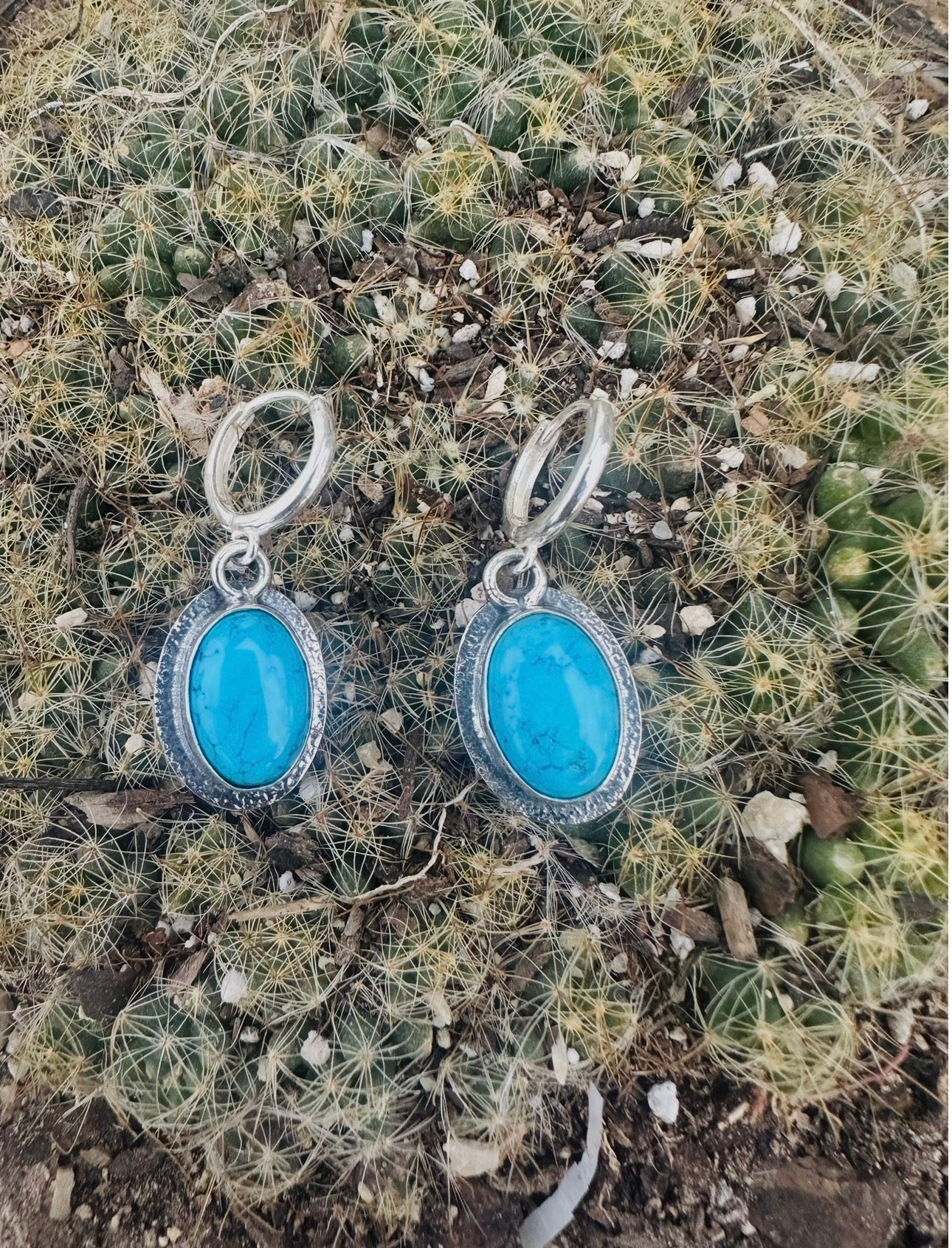 Turquoise Huggie Earrings