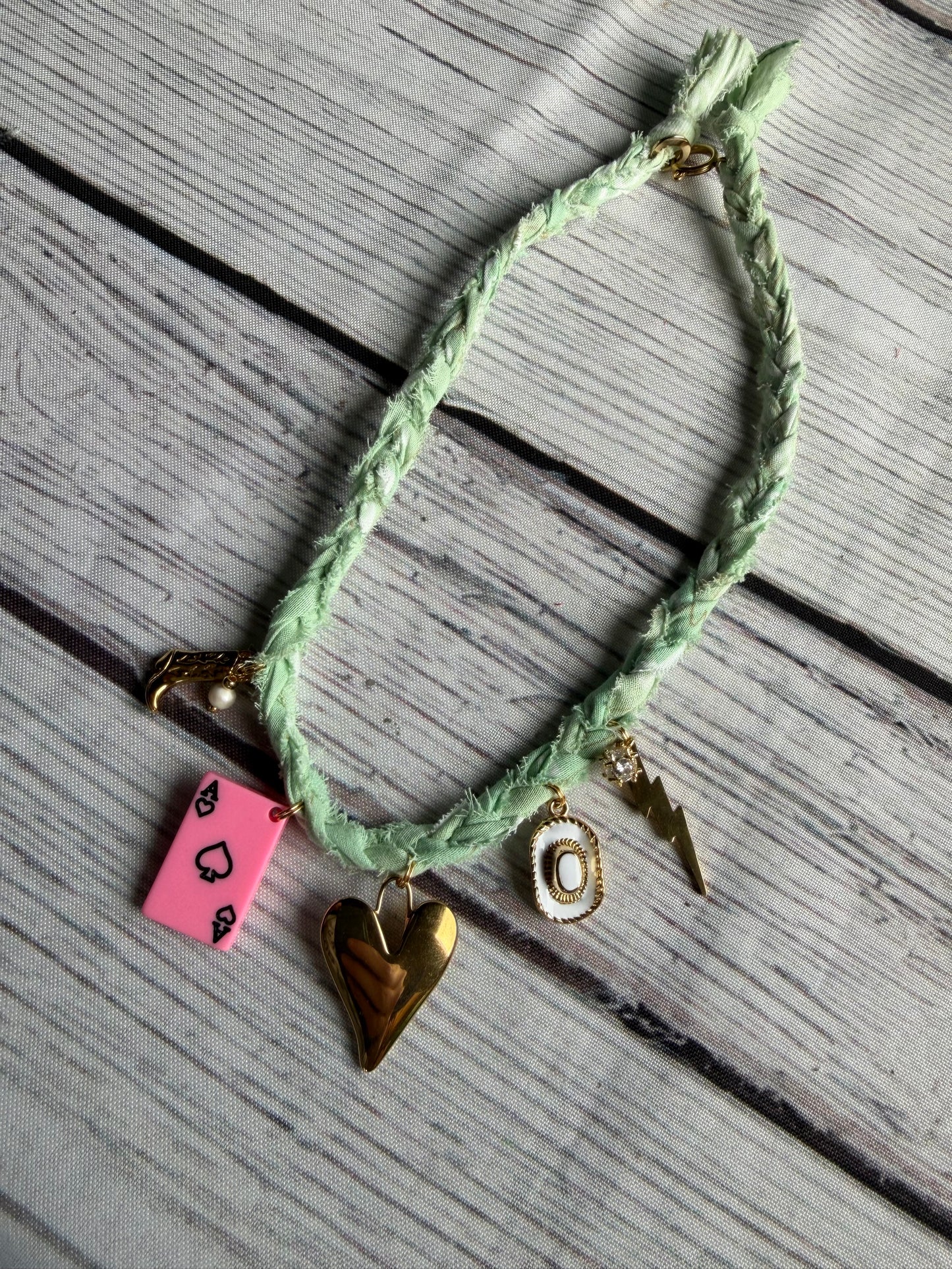 Pink Aces Necklace