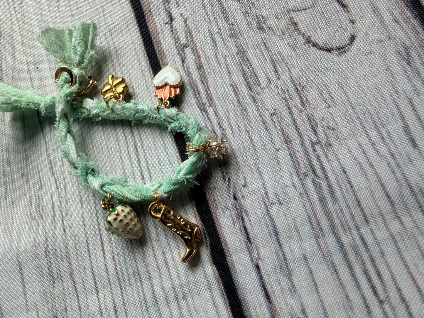 Key Lime Strawberry Bracelet