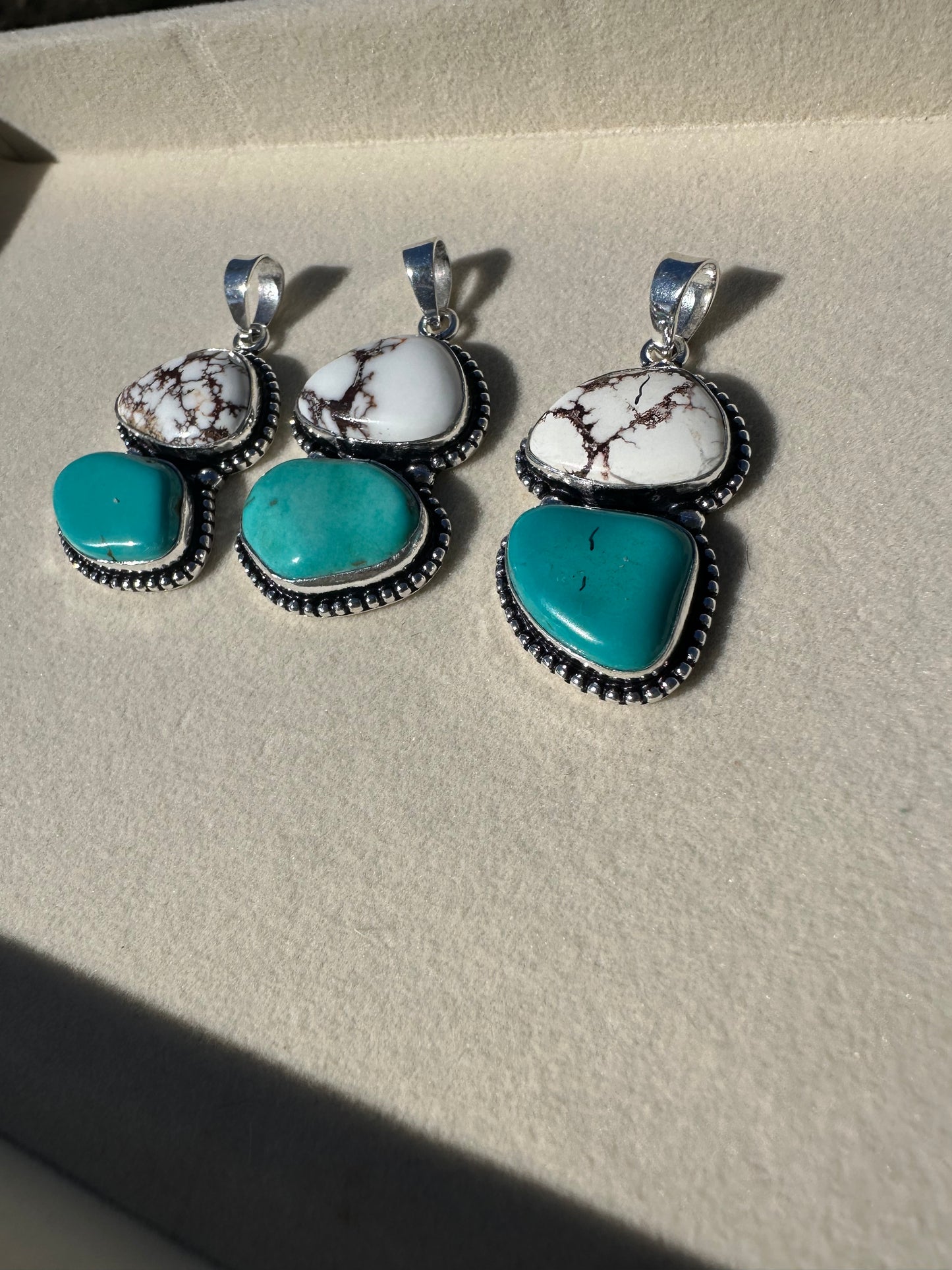 Turquoise And Wild Horse Pendant