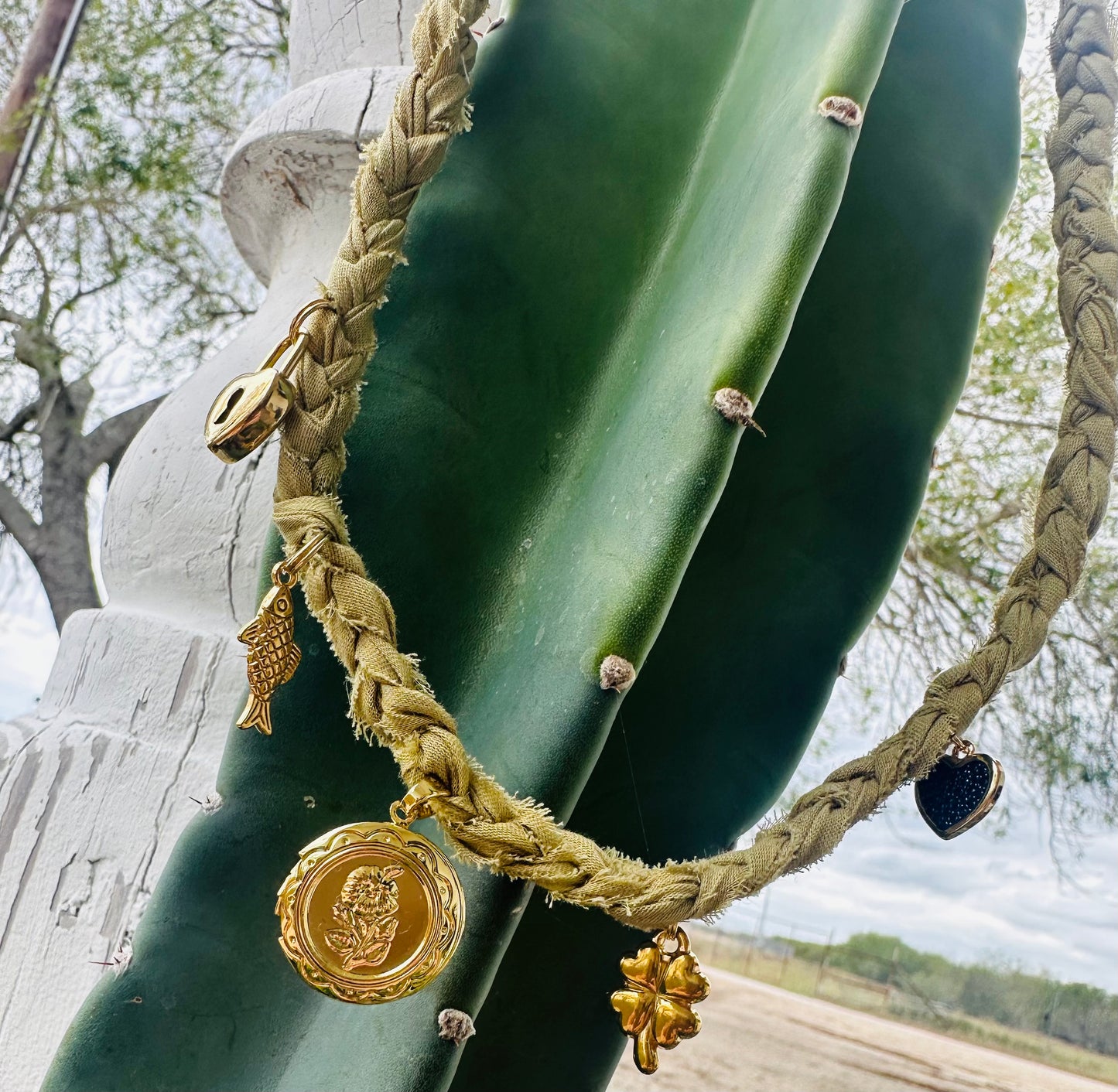 Chartreuse Bandana Necklace