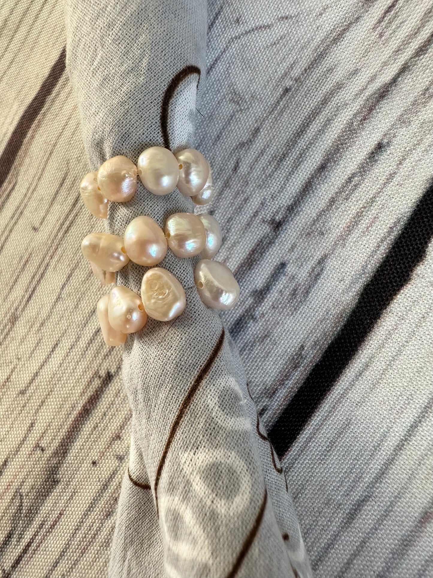 Peach Pearl Bandana Charm