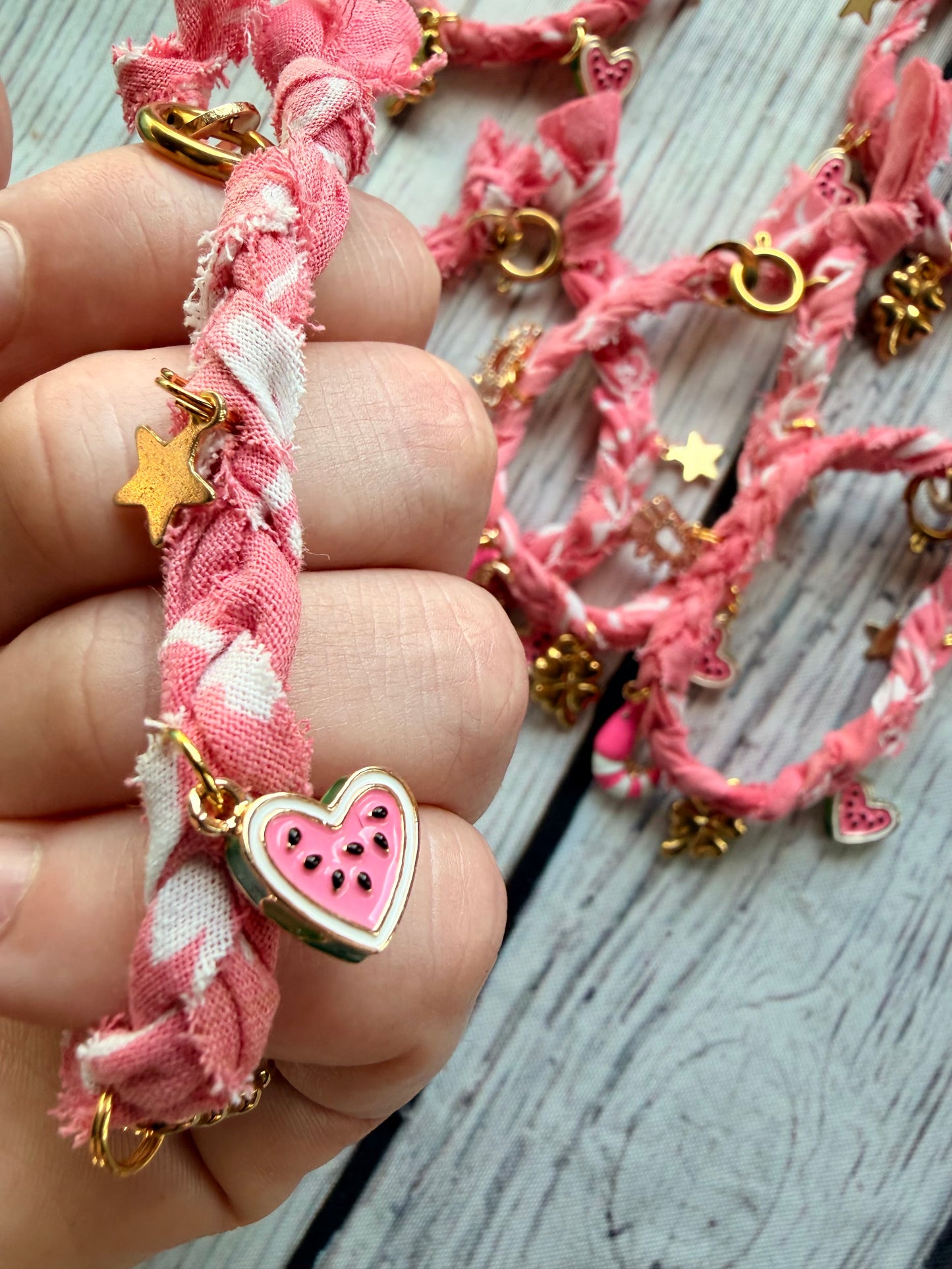 Watermelon Shrimp Bracelet