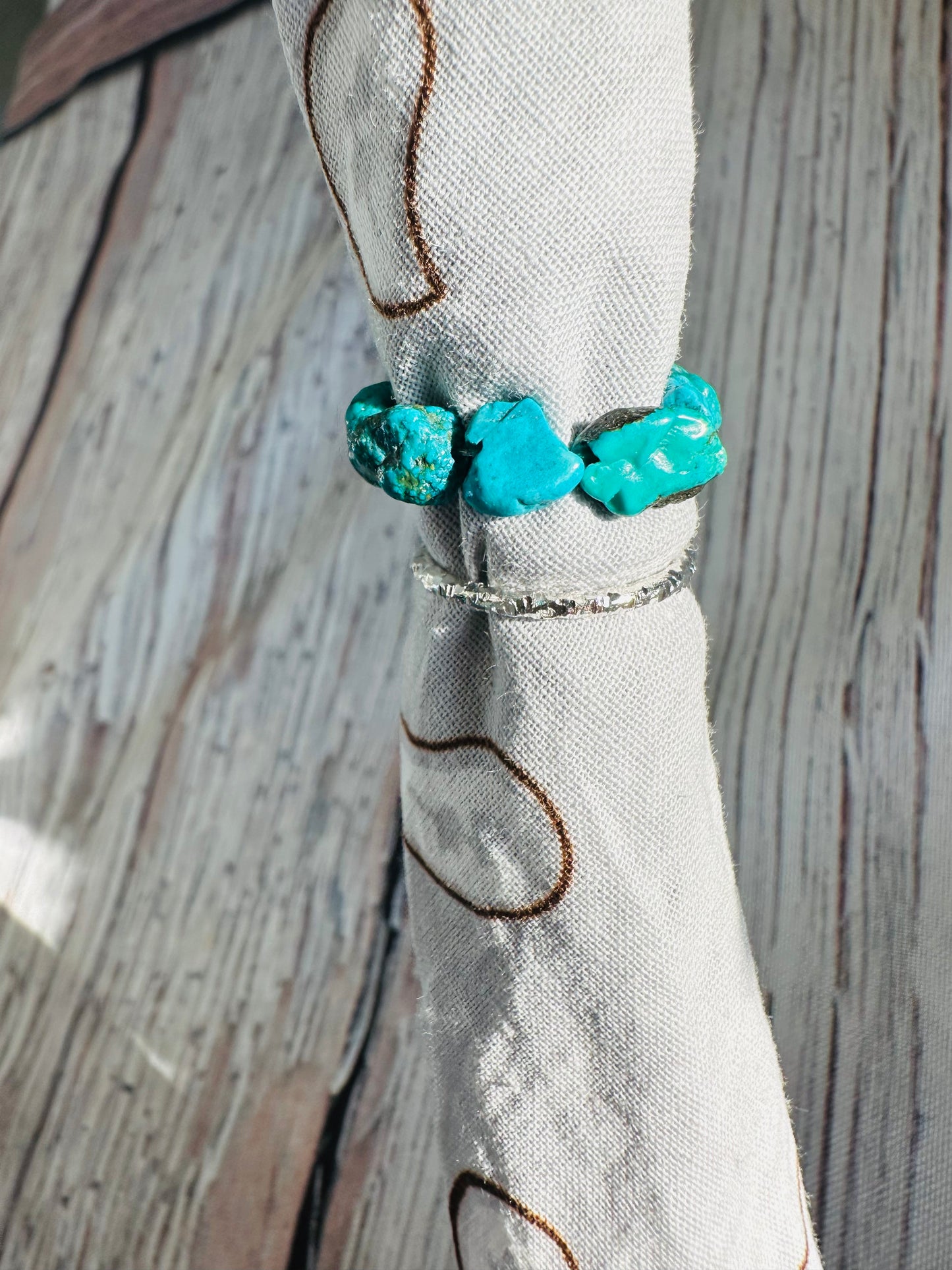 Chunky Turquoise Bandana Charm