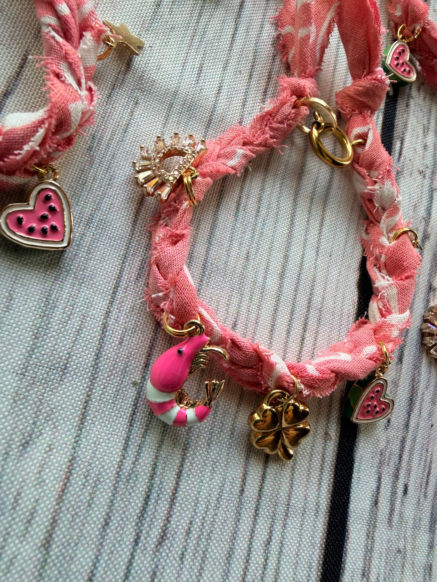 Watermelon Shrimp Bracelet