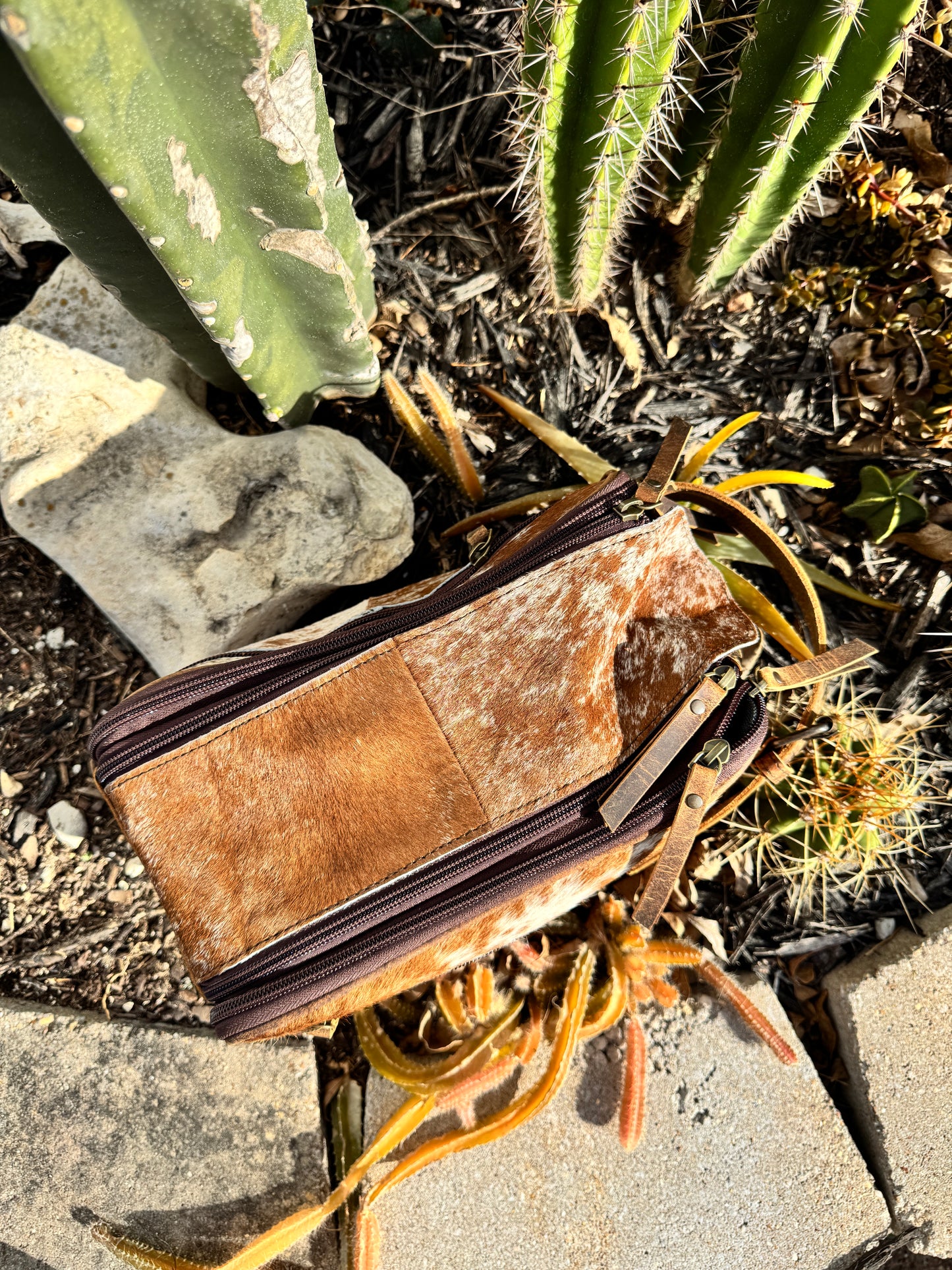 Cowhide Toiletry Bag