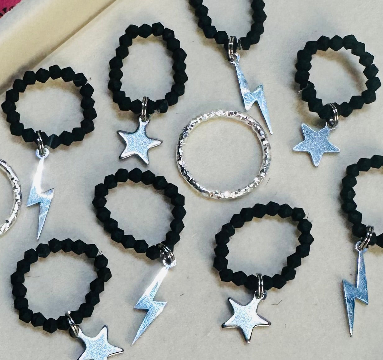 Black Lightning Bandana Charm
