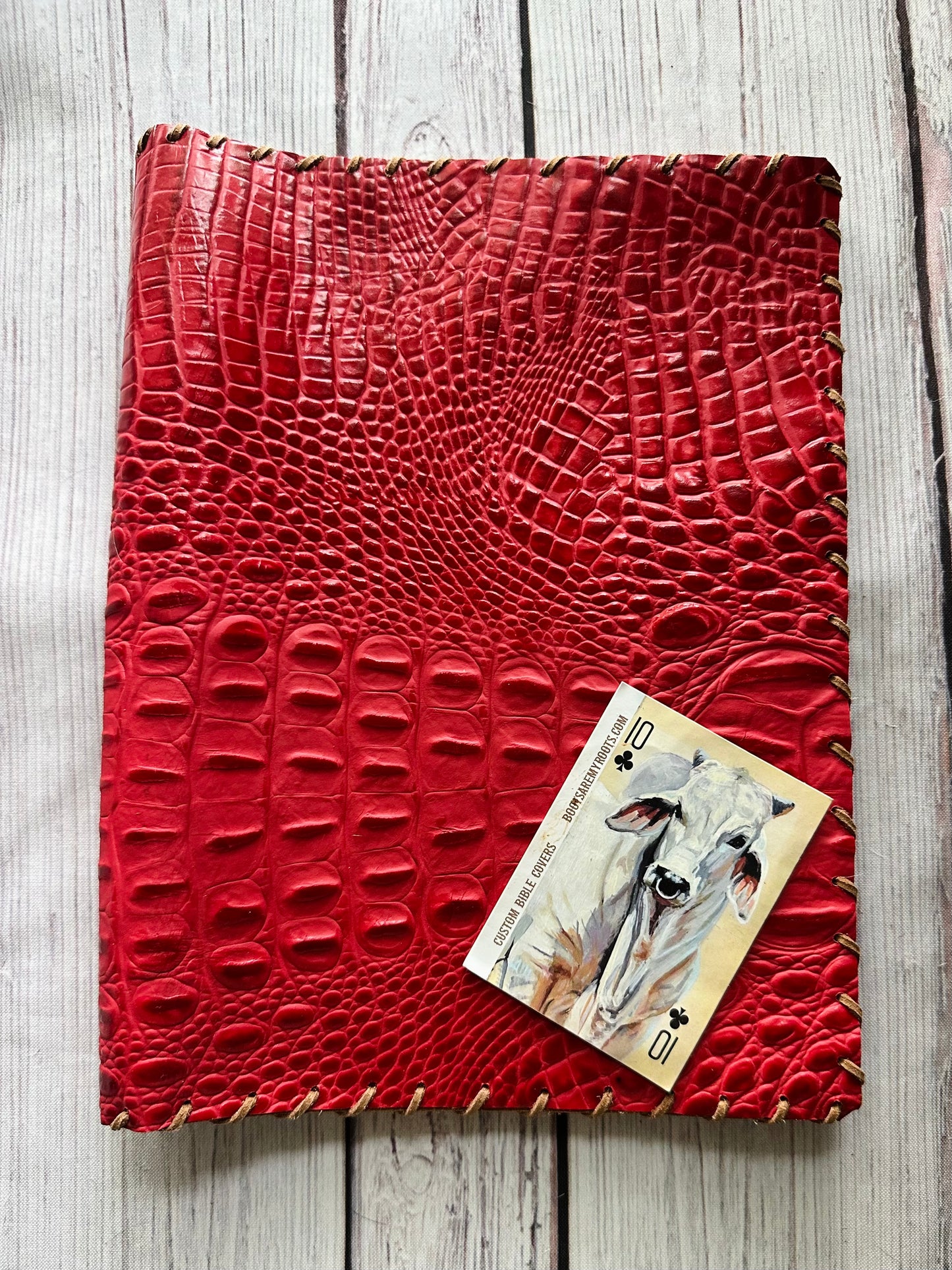 Red Croc Composition Book Cover