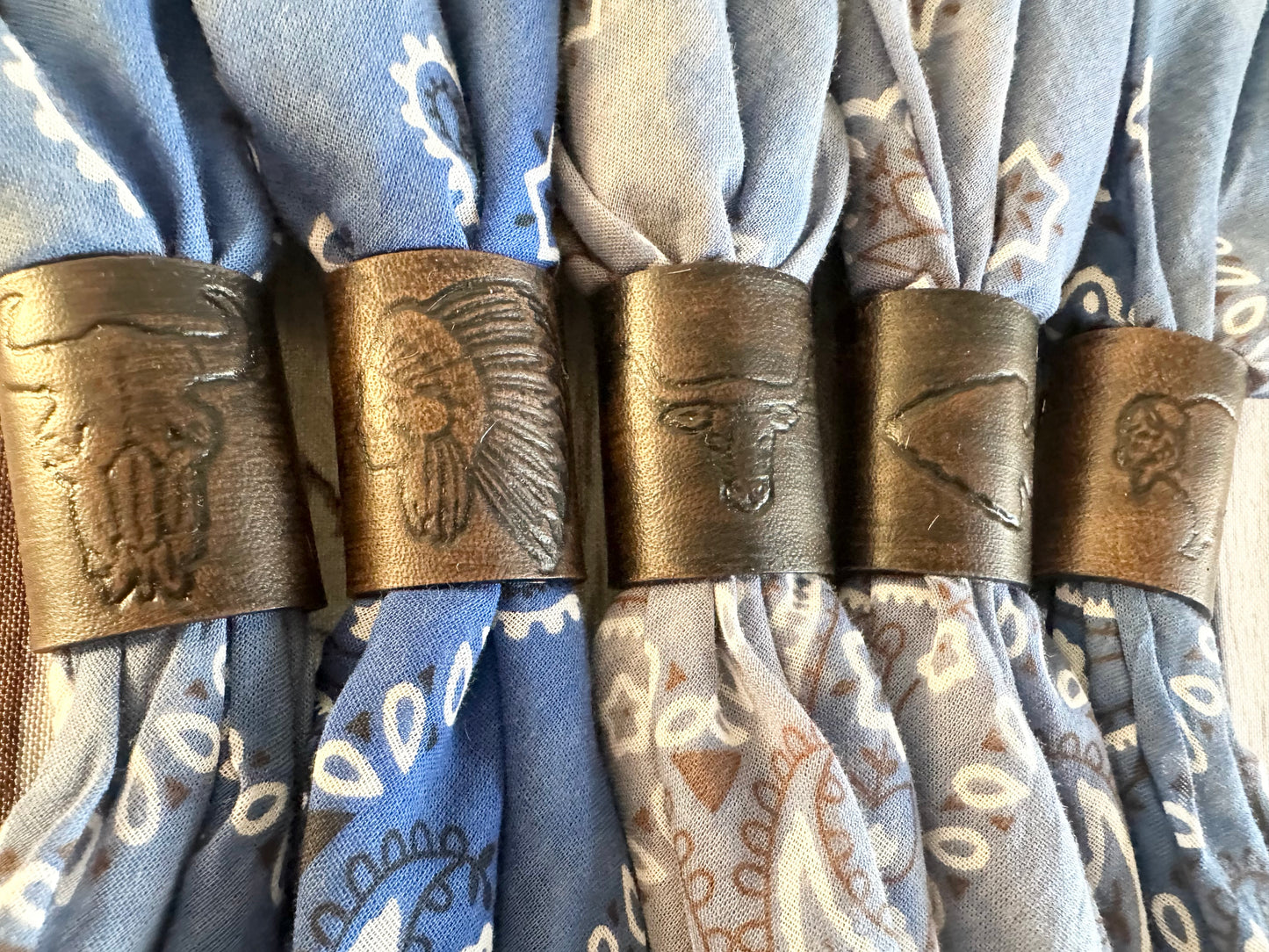 Stamped Bandana Slide