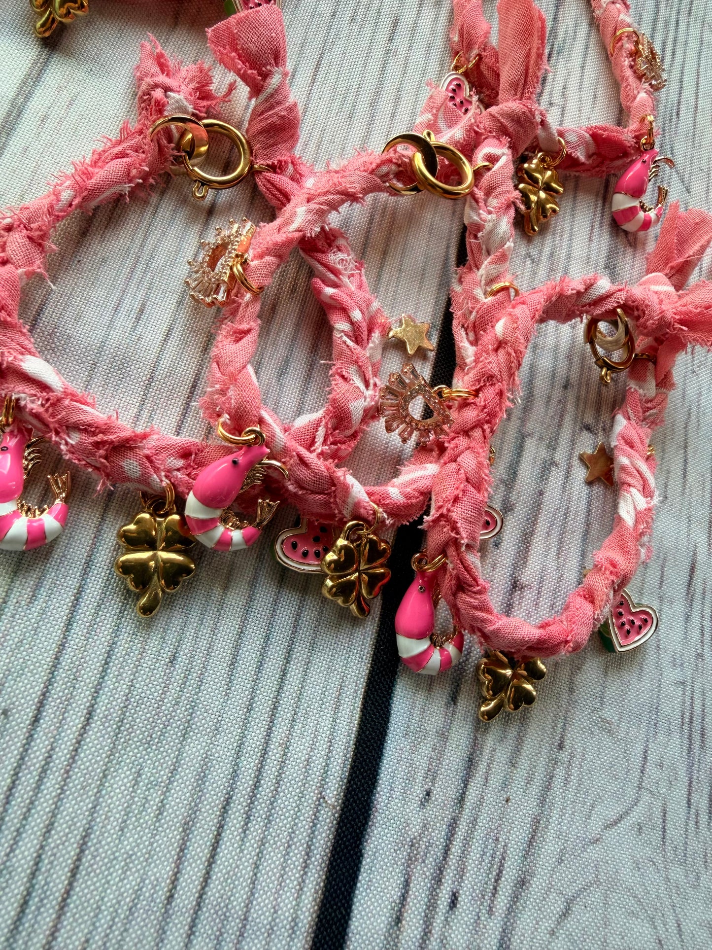 Watermelon Shrimp Bracelet
