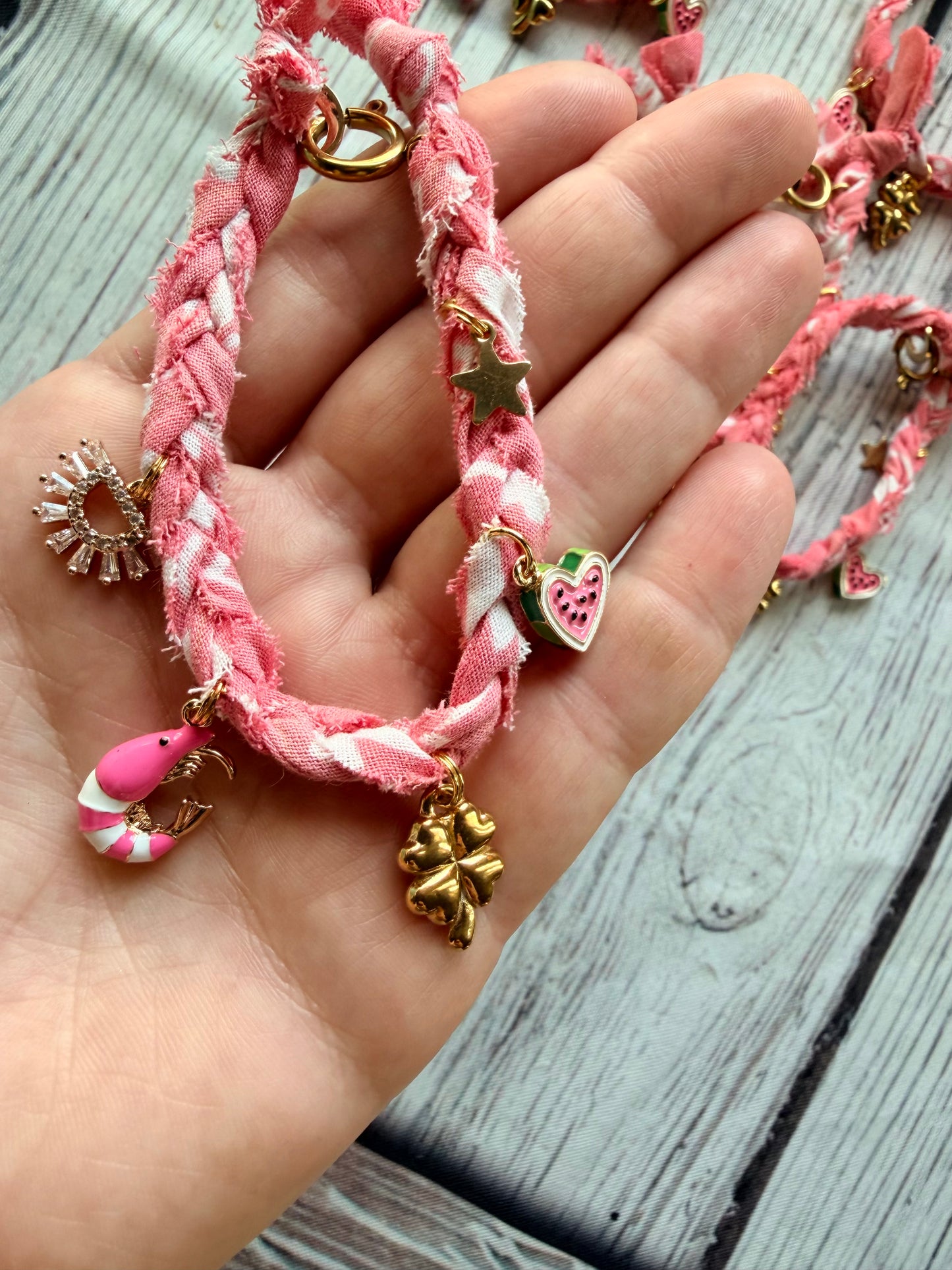 Watermelon Shrimp Bracelet