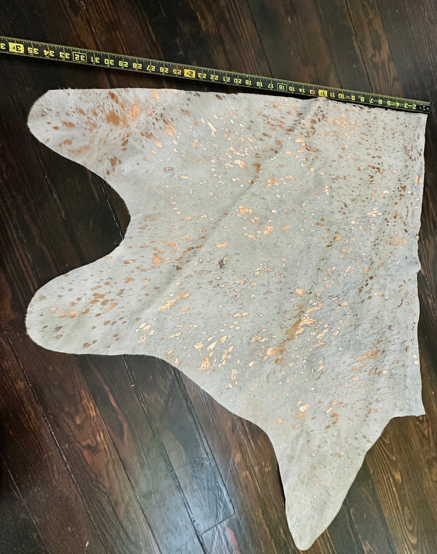 Copper Cowhide Quarter Hide