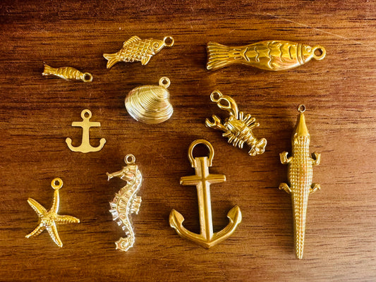Gold Nautical Charms