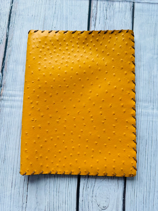 Mustard Ostrich Spiral Cover