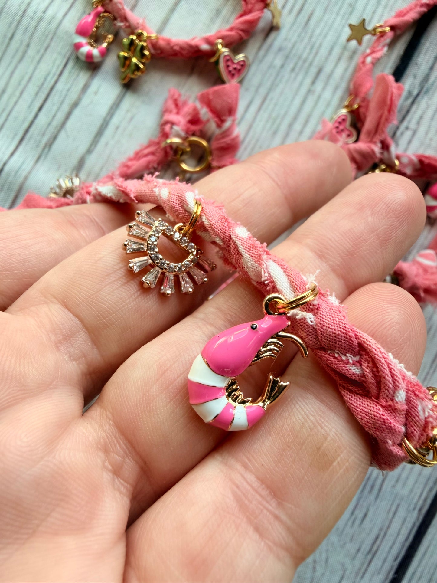 Watermelon Shrimp Bracelet