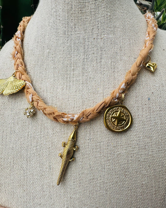 Terracotta Bandana Necklace