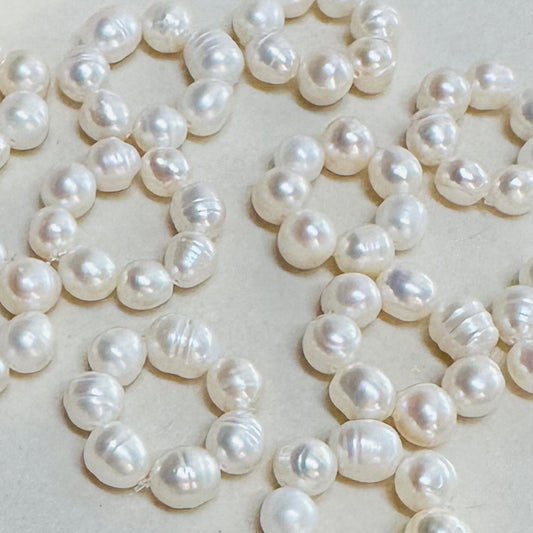 White Pearl Bandana Charm