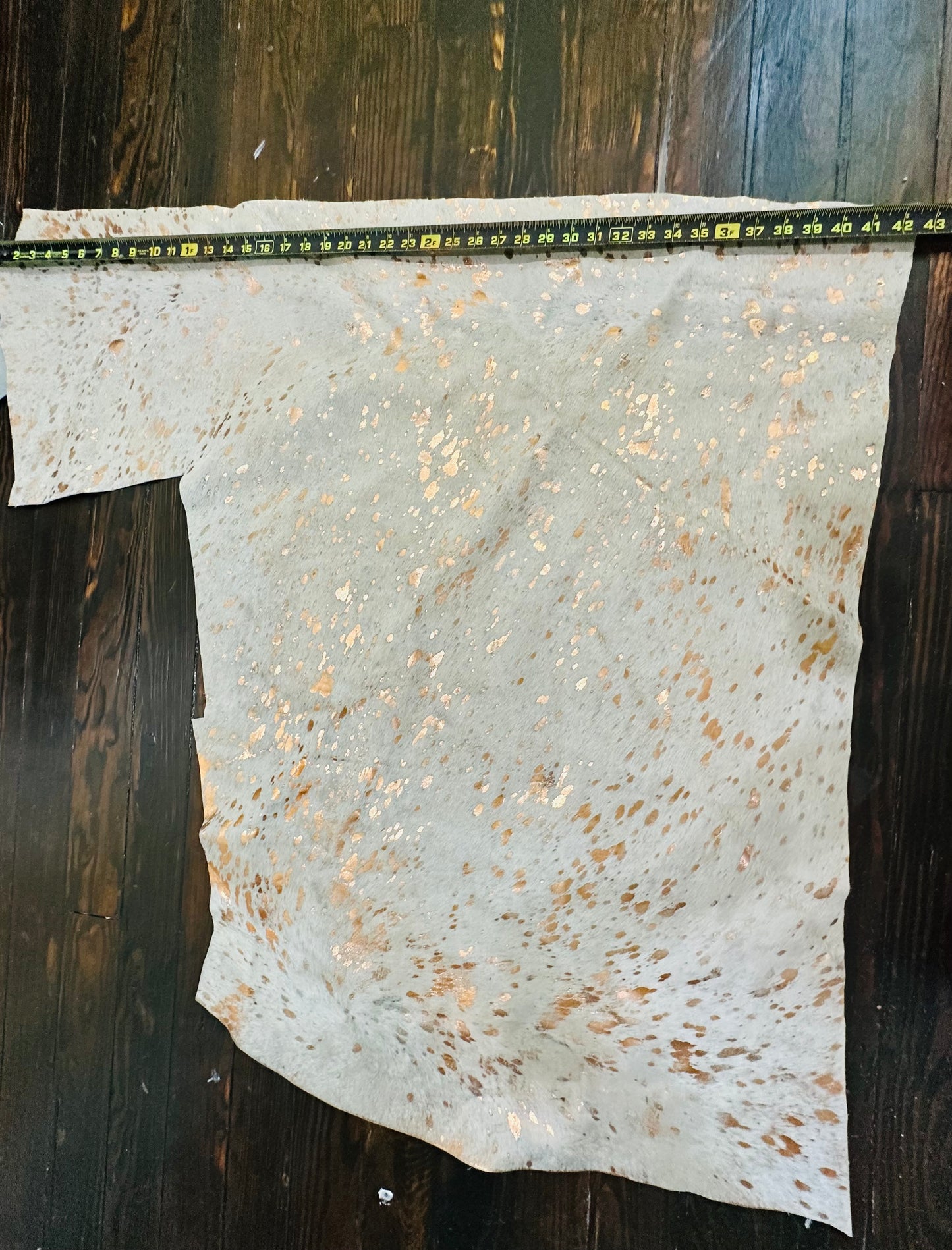 Copper Cowhide Quarter Hide