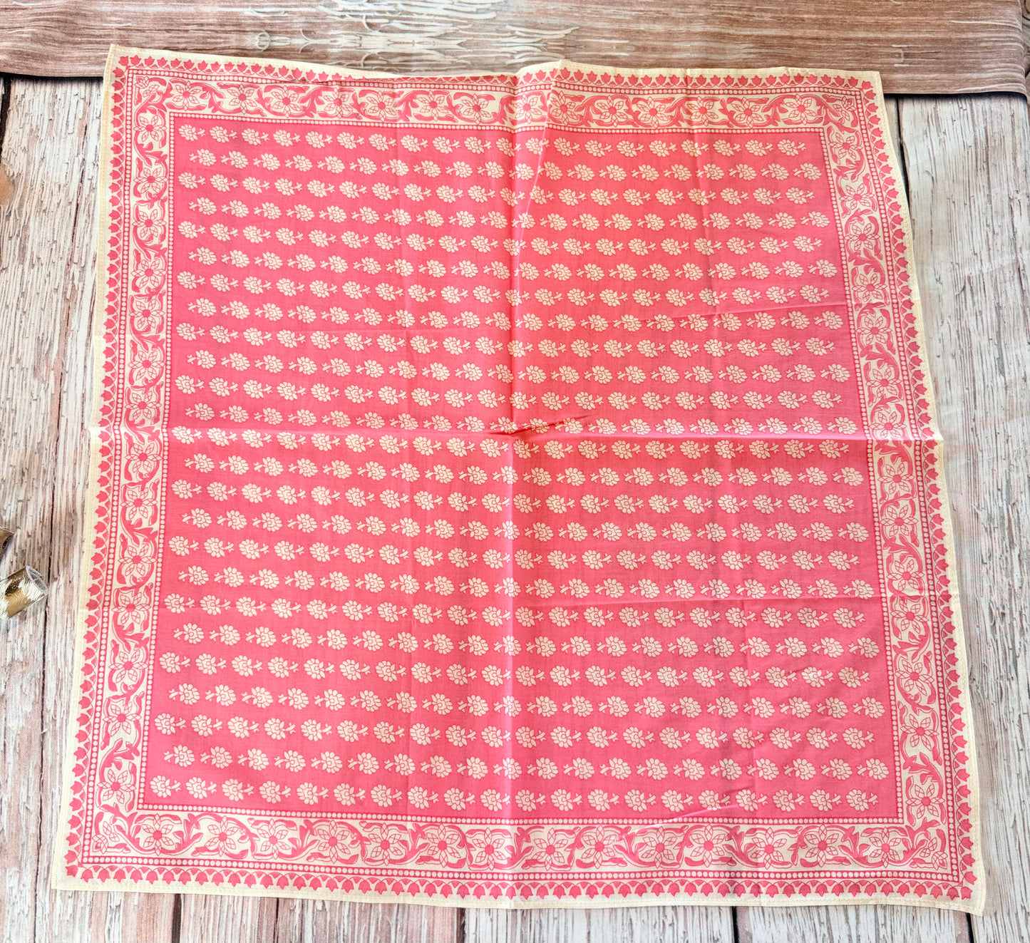 Pink Floral Bandana