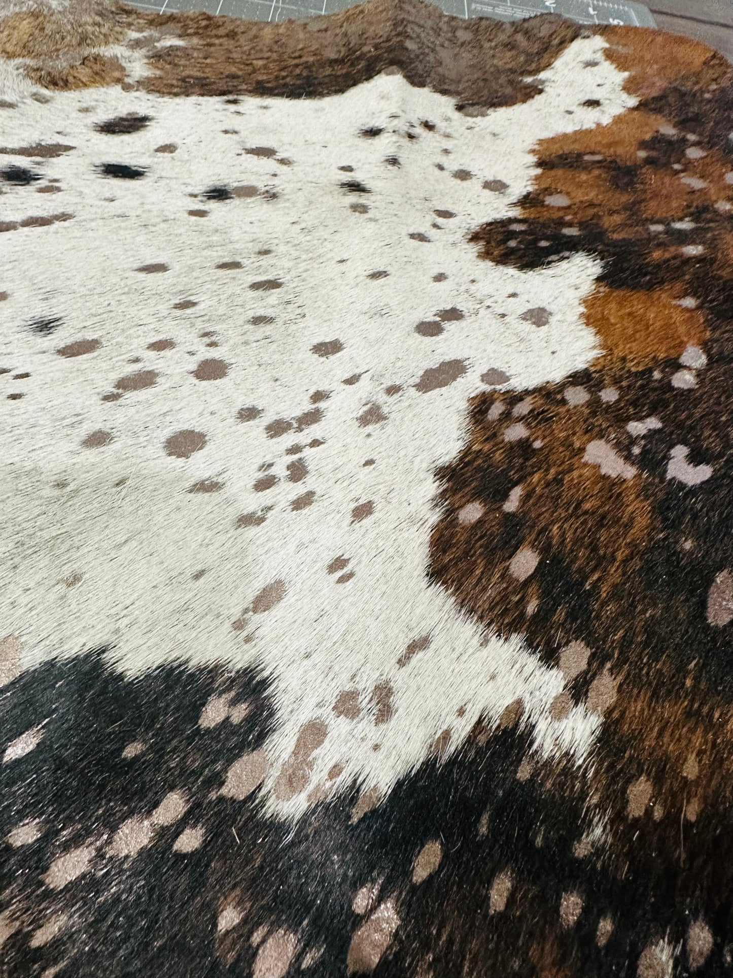 Tri Brindle Cowhide Quarter Hide