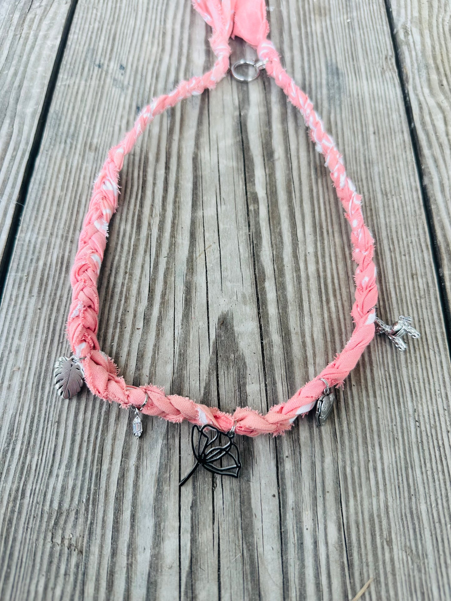 Salmon Bandana Necklace