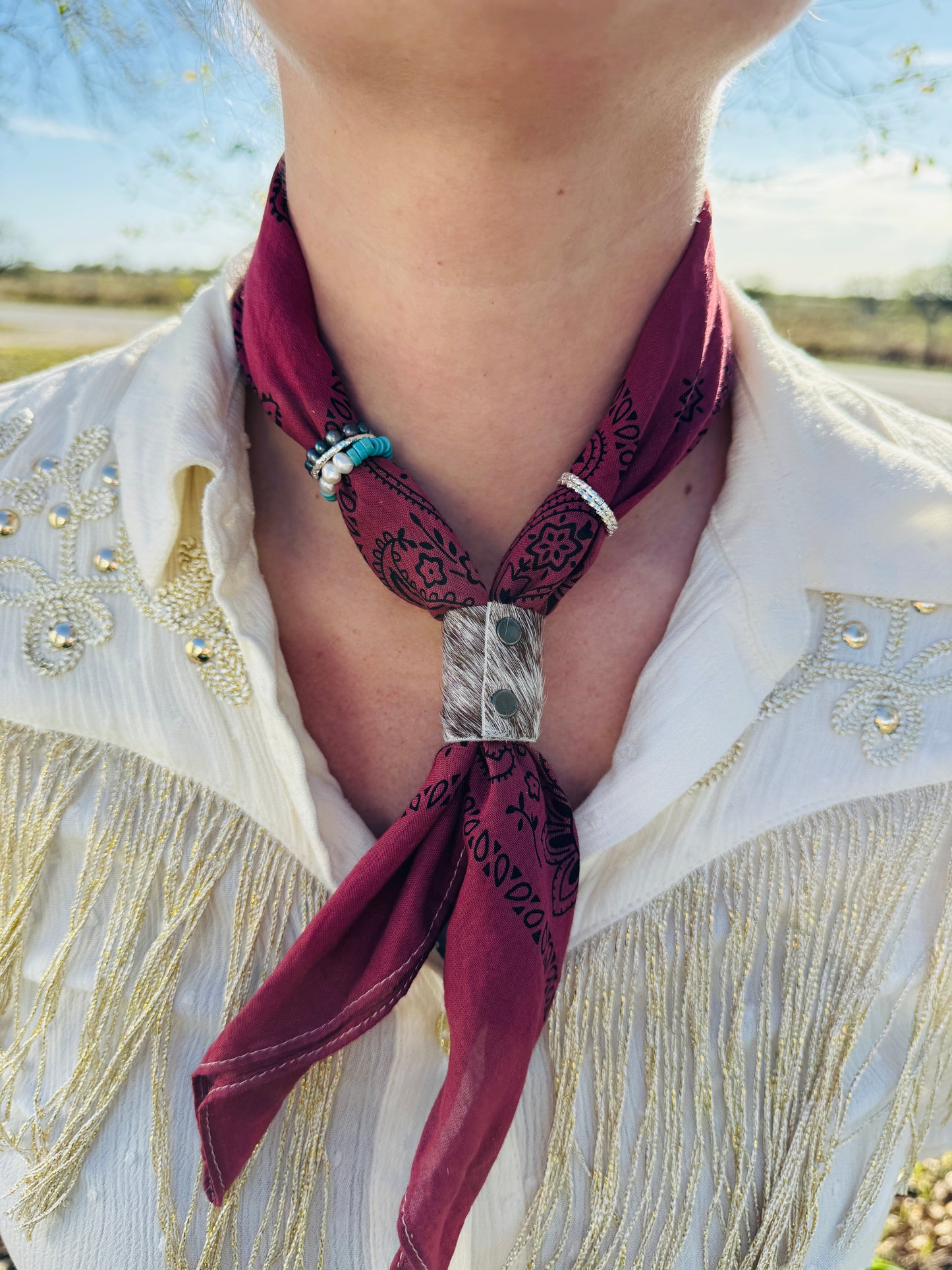 Maroon Hues Bandana