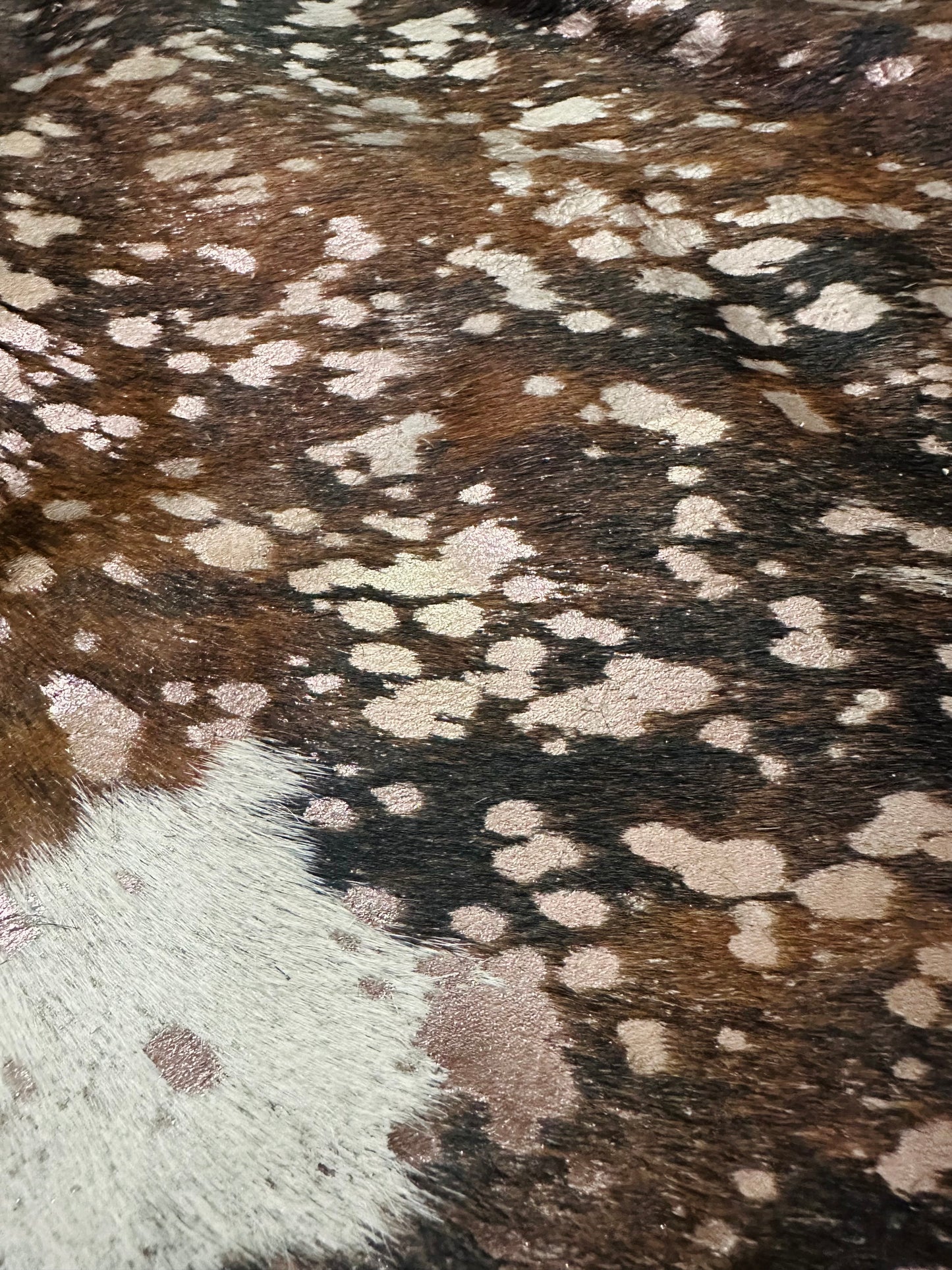 Tri Brindle Cowhide Quarter Hide