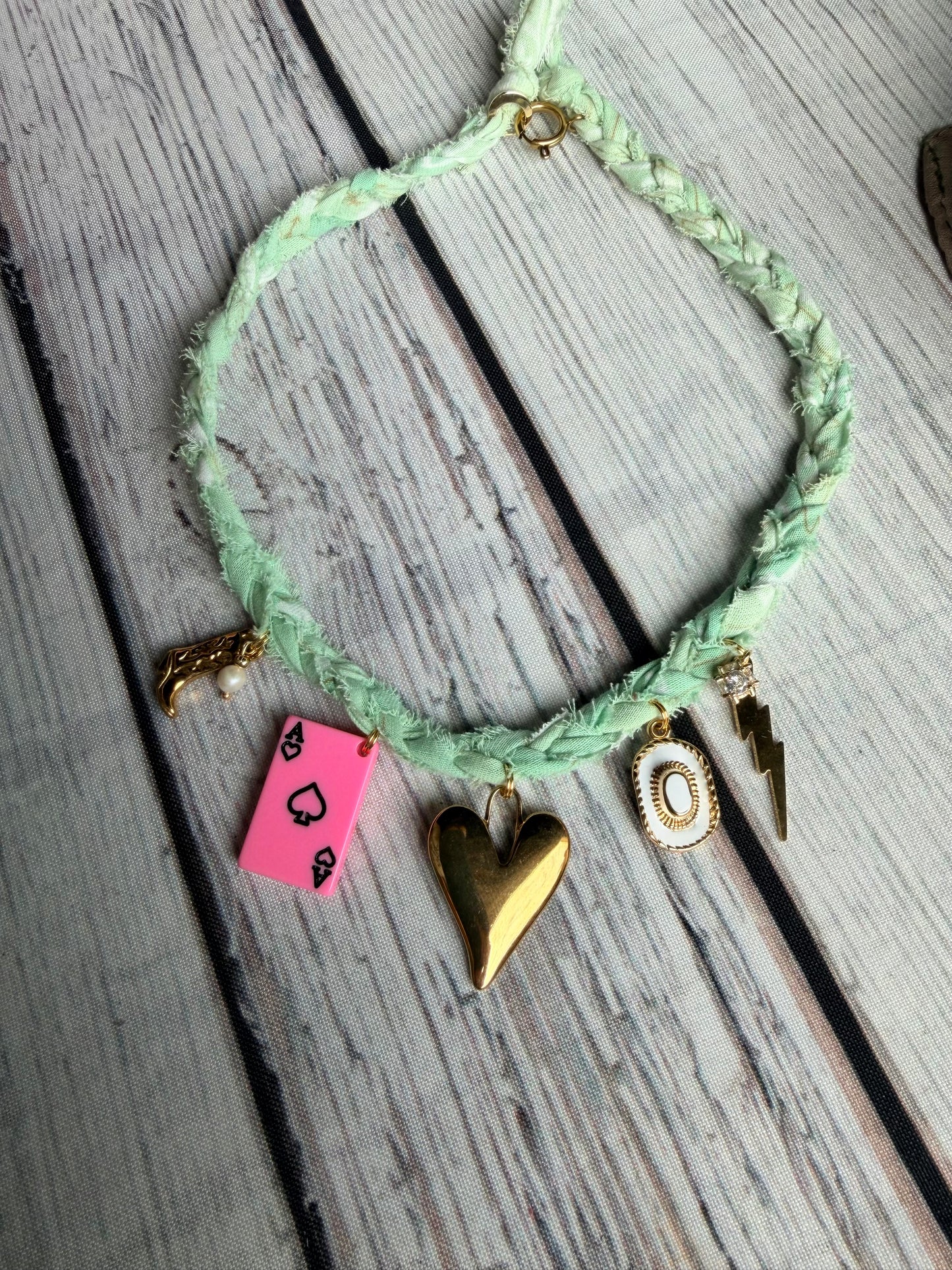 Pink Aces Necklace