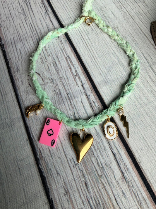 Pink Aces Necklace