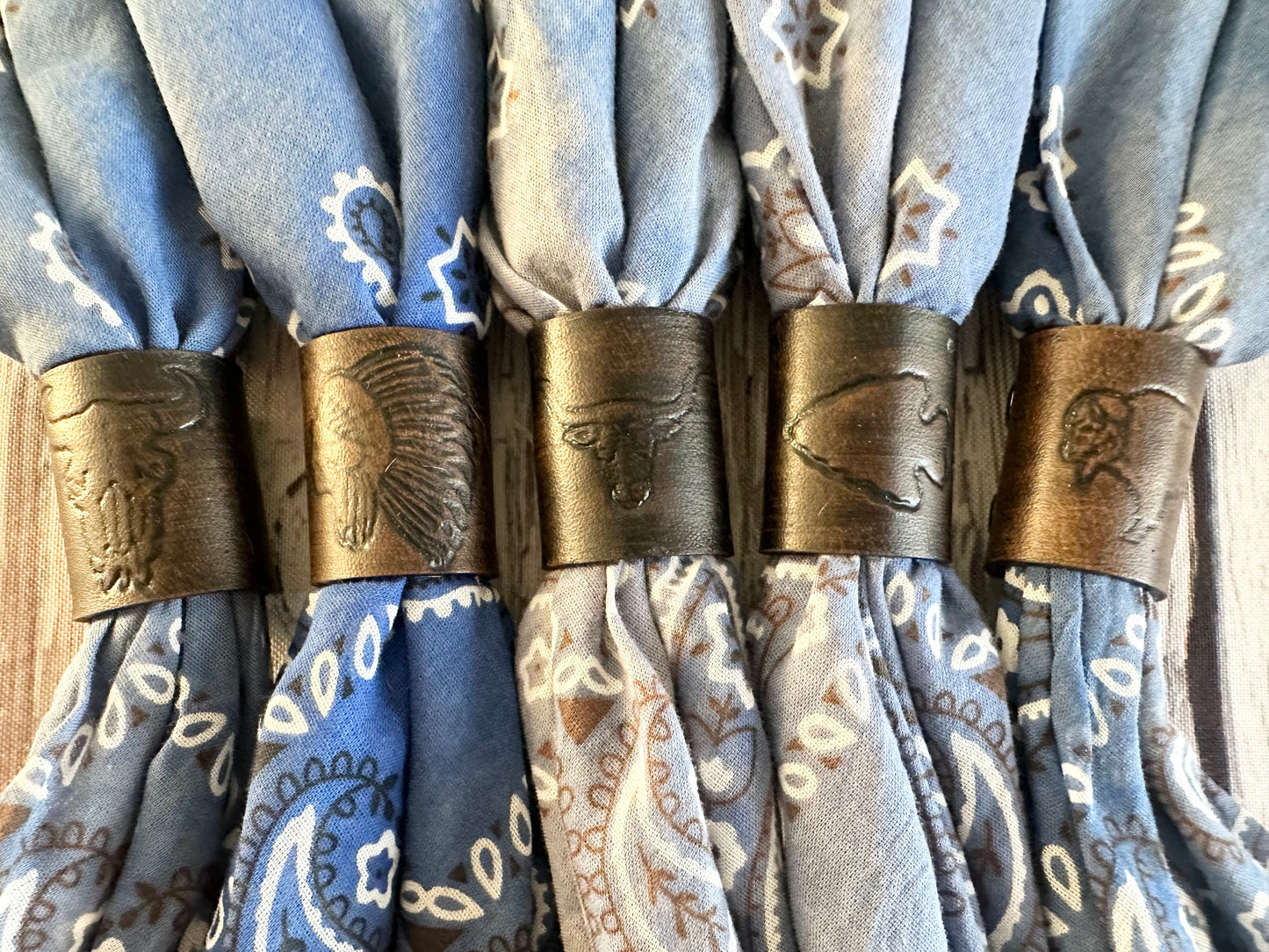 Stamped Bandana Slide