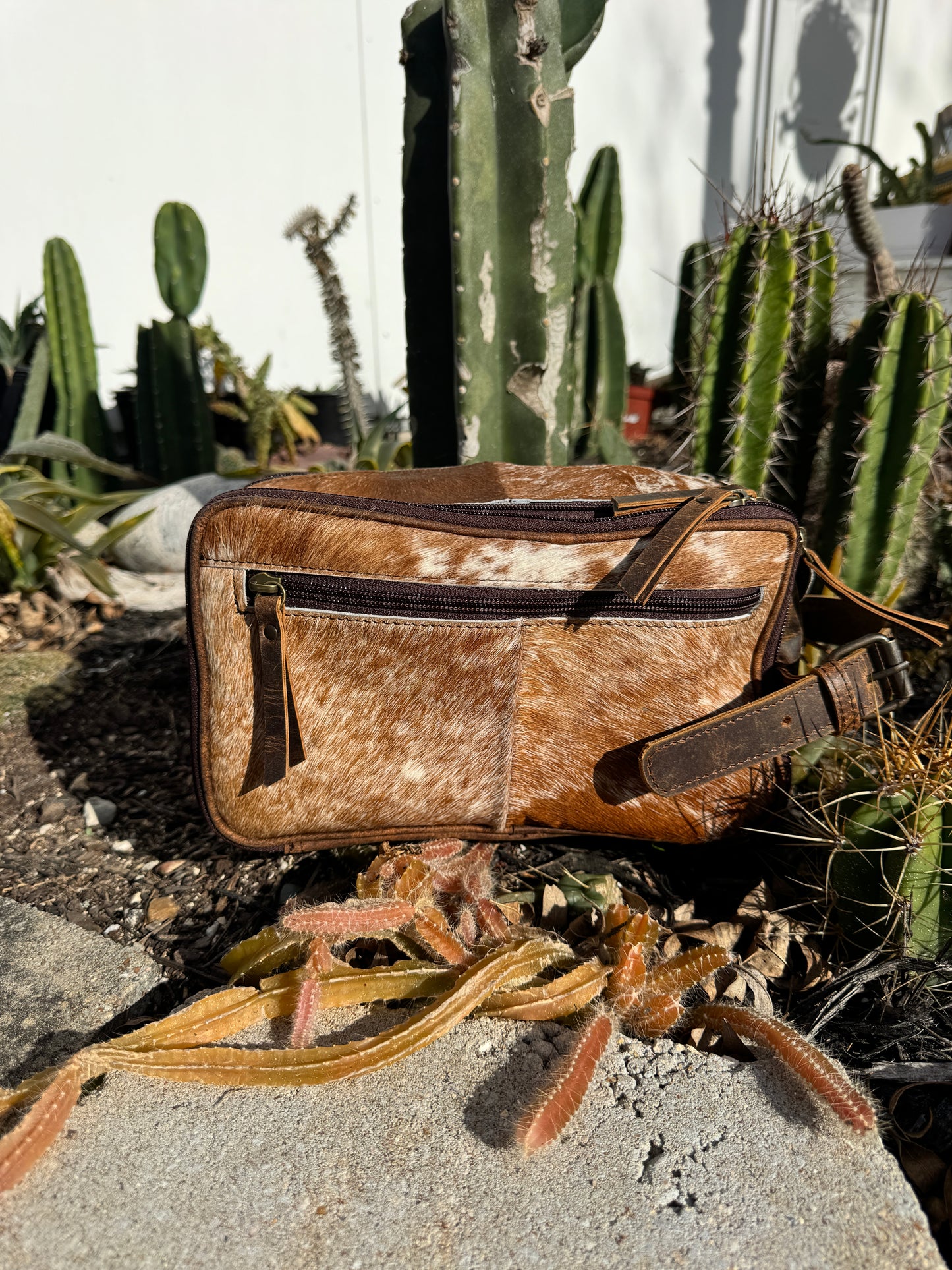 Cowhide Toiletry Bag