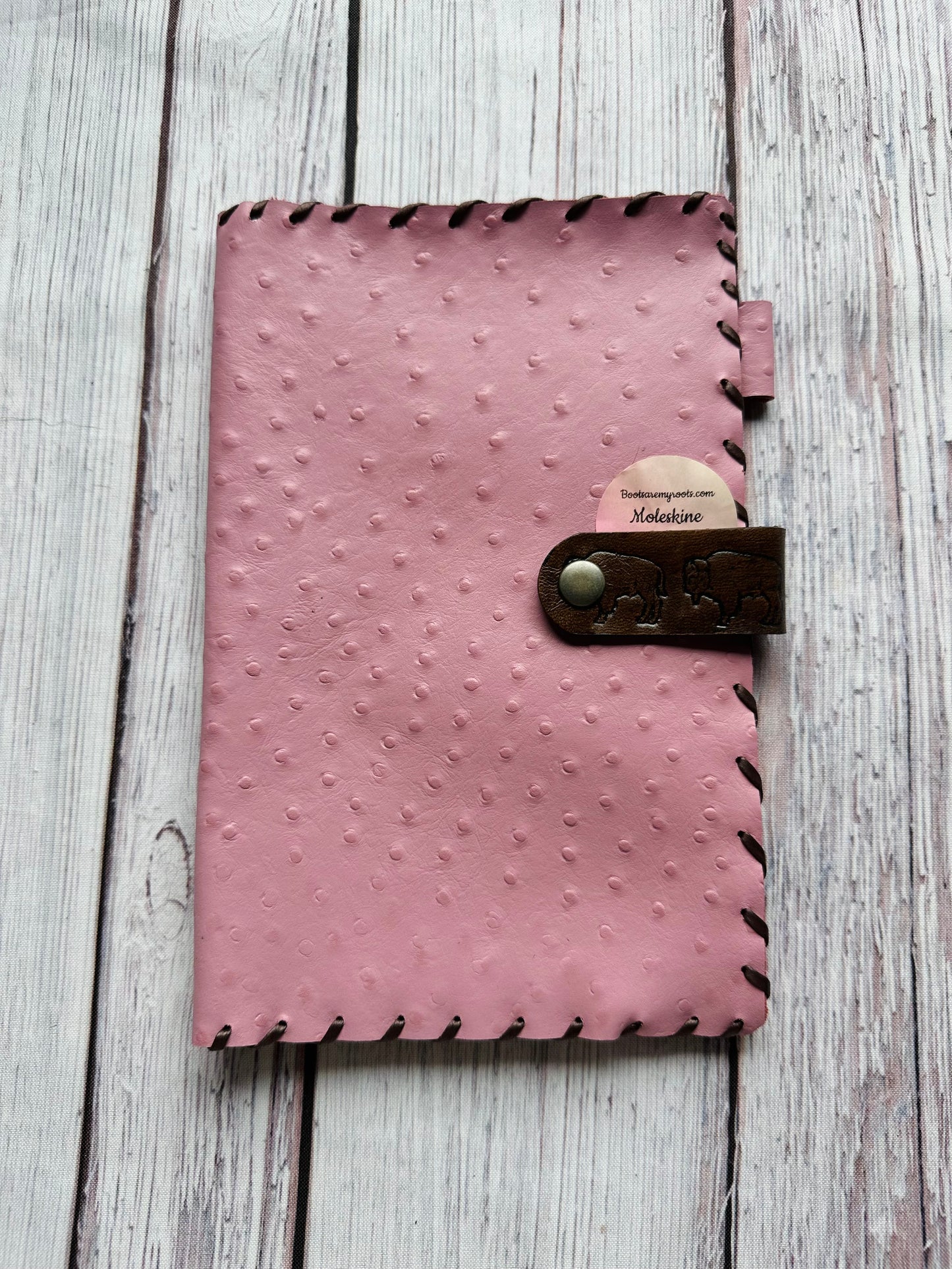 Moleskine Pink Leather Notebook Cover