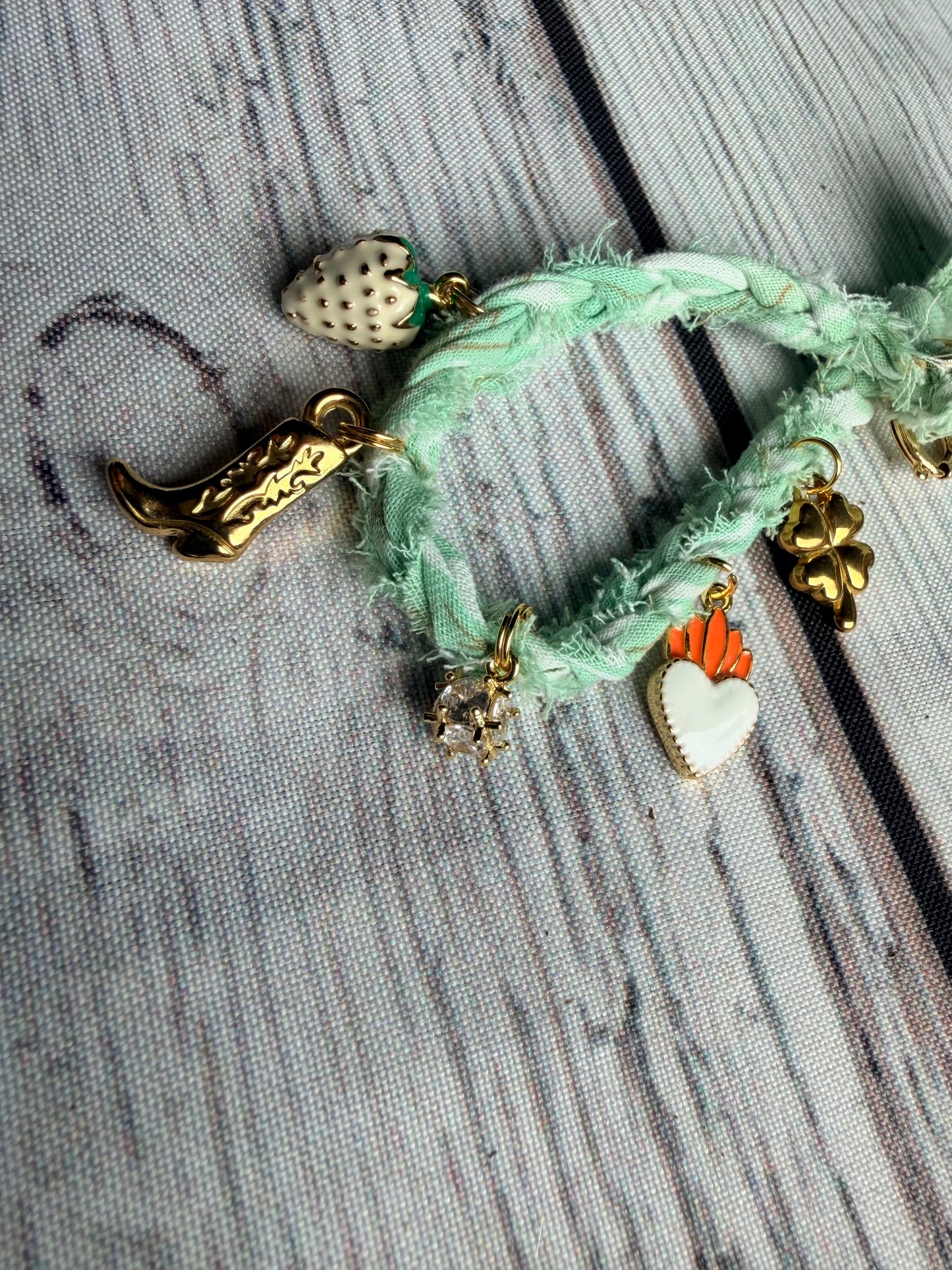 Key Lime Strawberry Bracelet