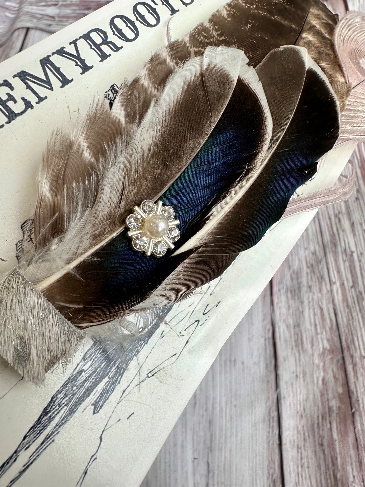 Duck & Turkey Feather Hat Pin