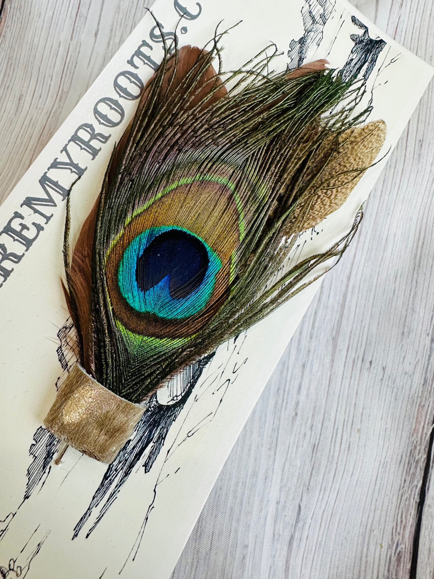 Peacock Feather Hat Pin