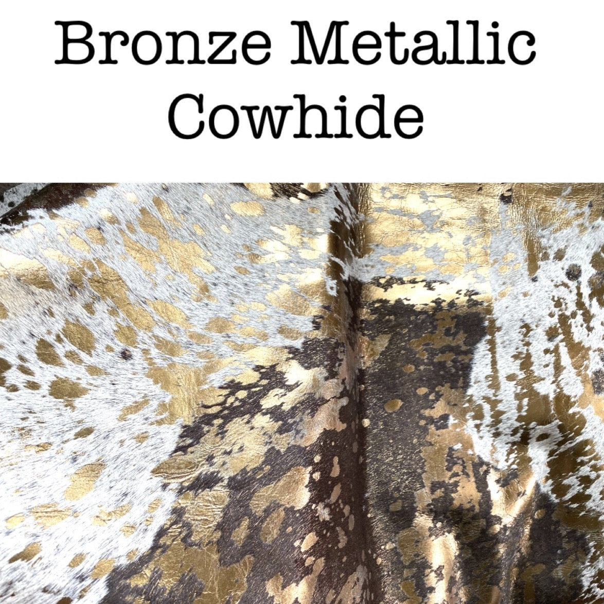 Custom Bronze Metallic Cowhide Bible Cover